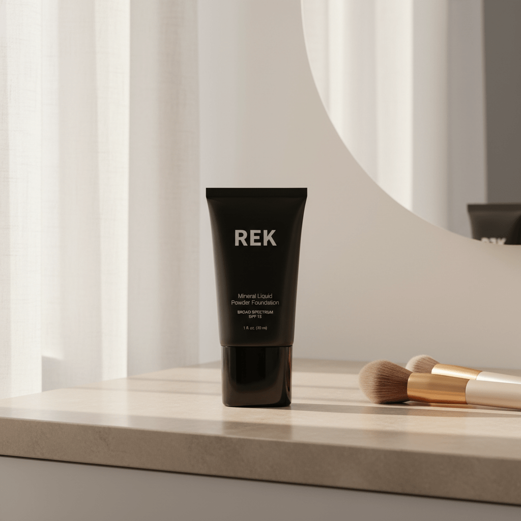 Mineral Liquid Powder Foundation with SPF 15 | REK Cosmetics — Multiple Shades